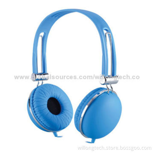 Folding Plastic Stereo DJ Headphones, 360° Rotation Earlap, with Four Colors for Choose